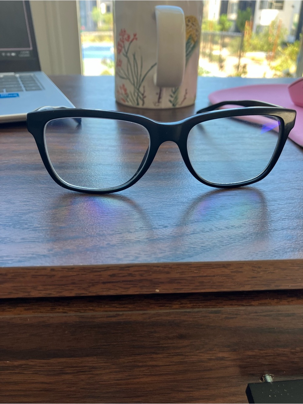 Warby Parker Black Full-Rim Rectangular Glasses